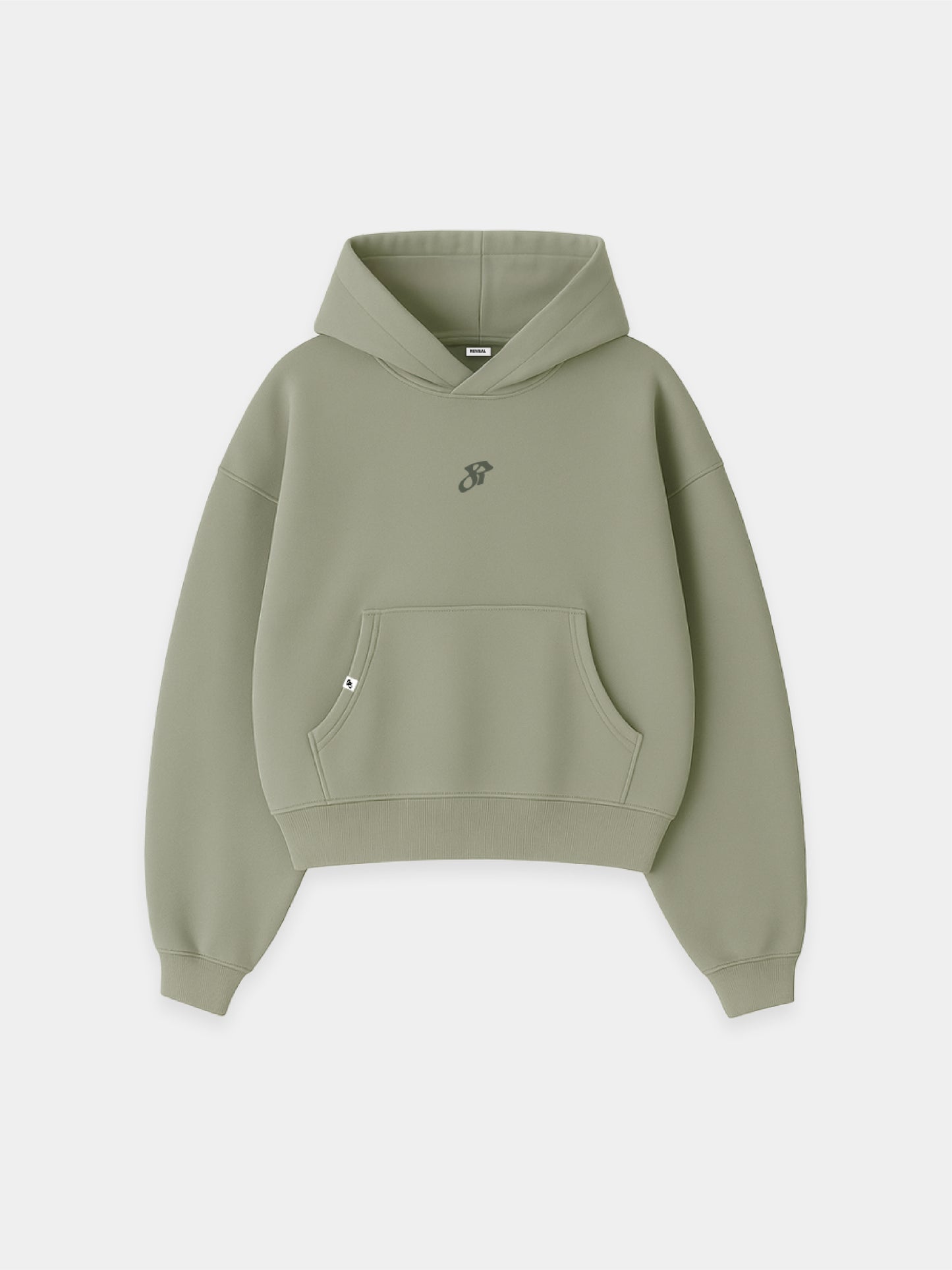 Signature Boxy Hoodie - Faded Green